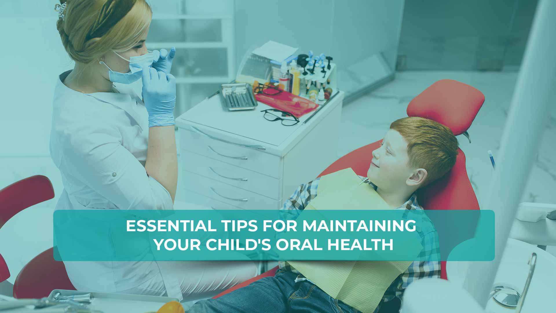 Essential tips for maintaining your child's oral health with a smiling child holding a toothbrush